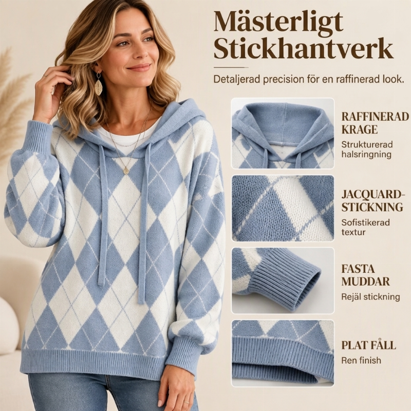 👚 Vardaglig rutig huvtröja för kvinnor – mjuk, varm, bekväm och mångsidig, perfekt för höst och vardag, nu till halva priset! ✨