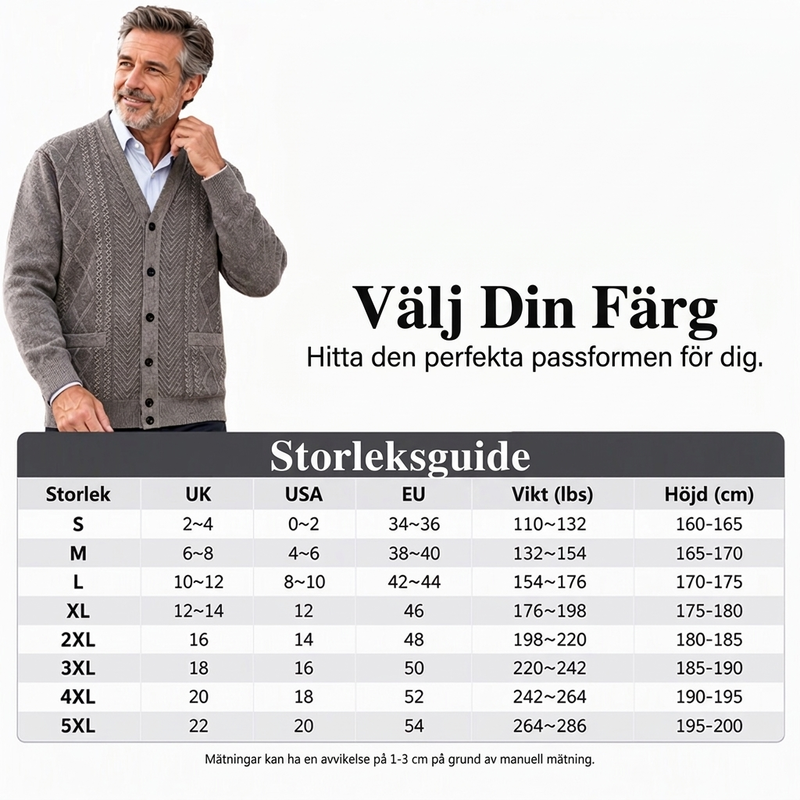 🧥 Klassisk termisk cardigantröja för män – mjuk, varm, bekväm, perfekt för höst och vinter, nu till halva priset! ✨