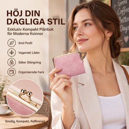 👛 Vintageplånbok med kisslås och flera kortfack – rymlig, elegant och praktisk, perfekt för vardag och fest! ✨