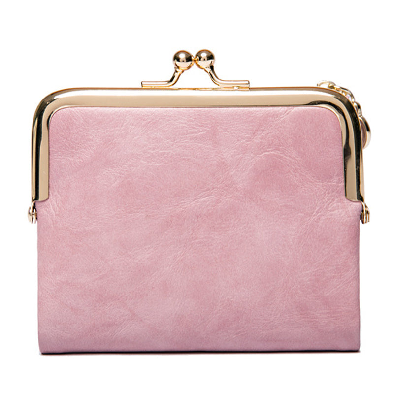 👛 Vintageplånbok med kisslås och flera kortfack – rymlig, elegant och praktisk, perfekt för vardag och fest! ✨