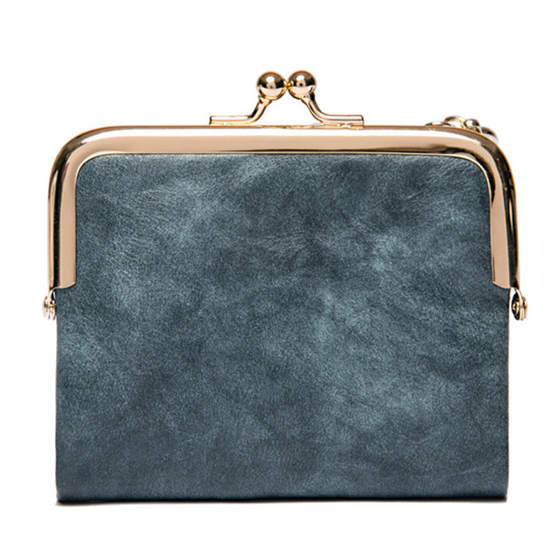 👛 Vintageplånbok med kisslås och flera kortfack – rymlig, elegant och praktisk, perfekt för vardag och fest! ✨
