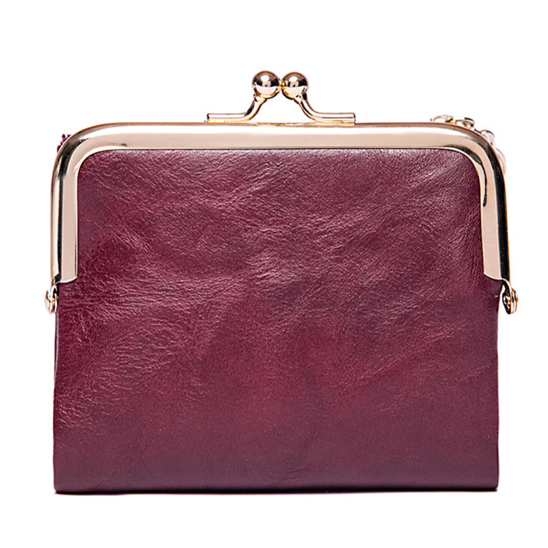 👛 Vintageplånbok med kisslås och flera kortfack – rymlig, elegant och praktisk, perfekt för vardag och fest! ✨