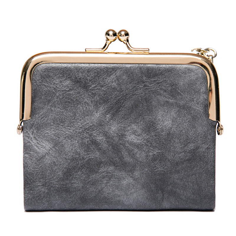 👛 Vintageplånbok med kisslås och flera kortfack – rymlig, elegant och praktisk, perfekt för vardag och fest! ✨