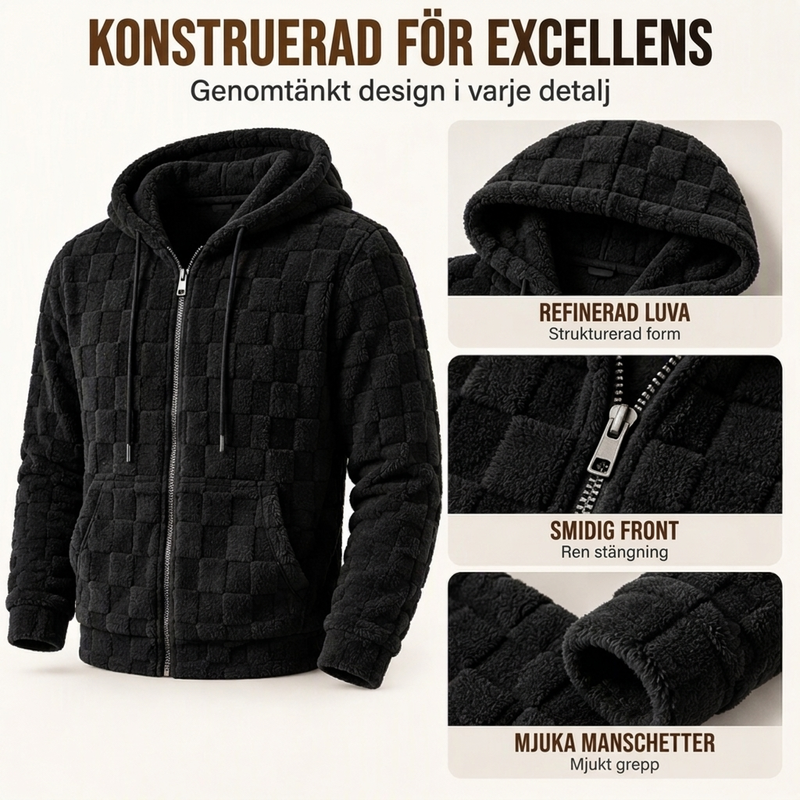 🖤Black Friday – Förhandstillgång: 50 % Rabatt🧥 Värmande och avslappnad vinterjacka med huva för män – mjuk, bekväm och perfekt för kalla vinterdagar! ✨