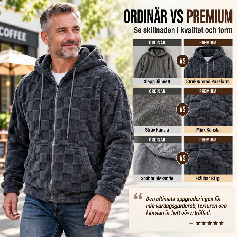 🖤Black Friday – Förhandstillgång: 50 % Rabatt🧥 Värmande och avslappnad vinterjacka med huva för män – mjuk, bekväm och perfekt för kalla vinterdagar! ✨