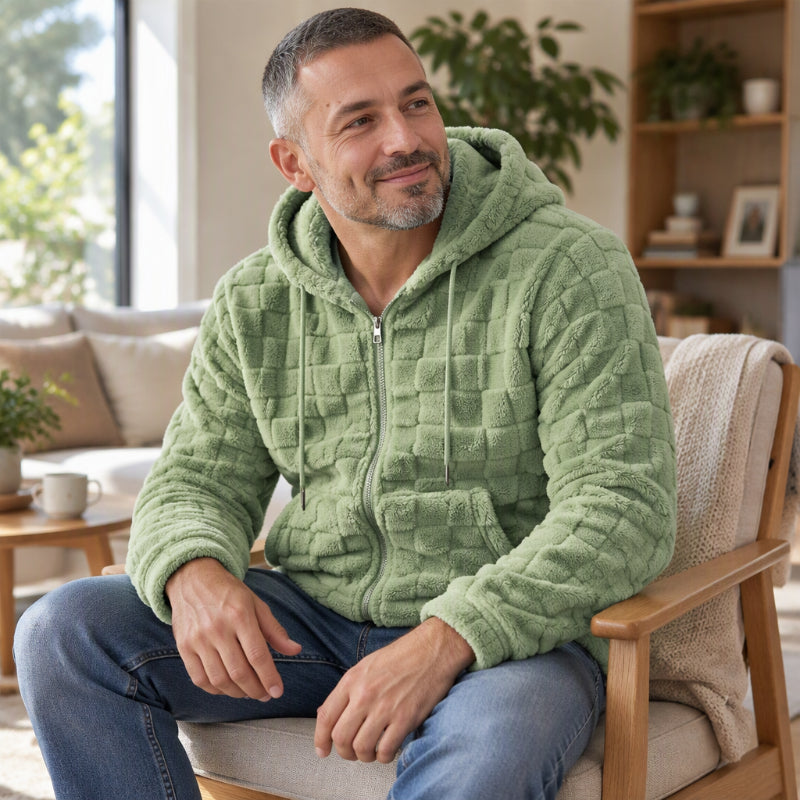 🖤Black Friday – Förhandstillgång: 50 % Rabatt🧥 Värmande och avslappnad vinterjacka med huva för män – mjuk, bekväm och perfekt för kalla vinterdagar! ✨