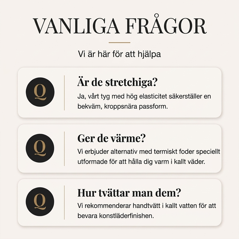 Varmfodrade PU-läderleggings för kvinnor