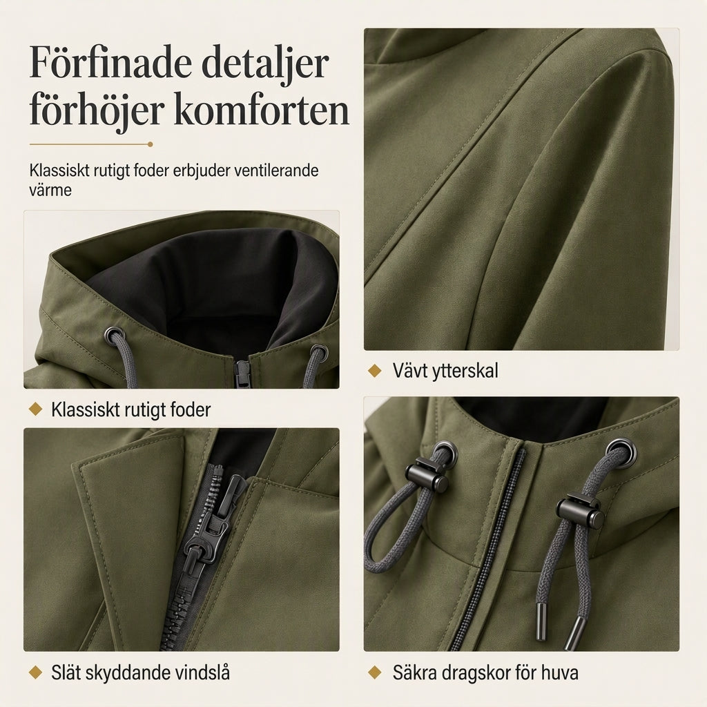 🖤Black Friday – Förhandstillgång: 50 % Rabatt🖤🌬️ Vindtät vandringsjacka för kvinnor – lätt, bekväm och skyddar mot vind, perfekt för höst och vinter, nu till halva priset! ✨