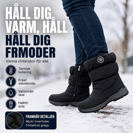 👢 Vinterkängor för kvinnor – halvlånga, halkfria snökängor, varma och bekväma för kalla vinterdagar, nu till halva priset! ✨