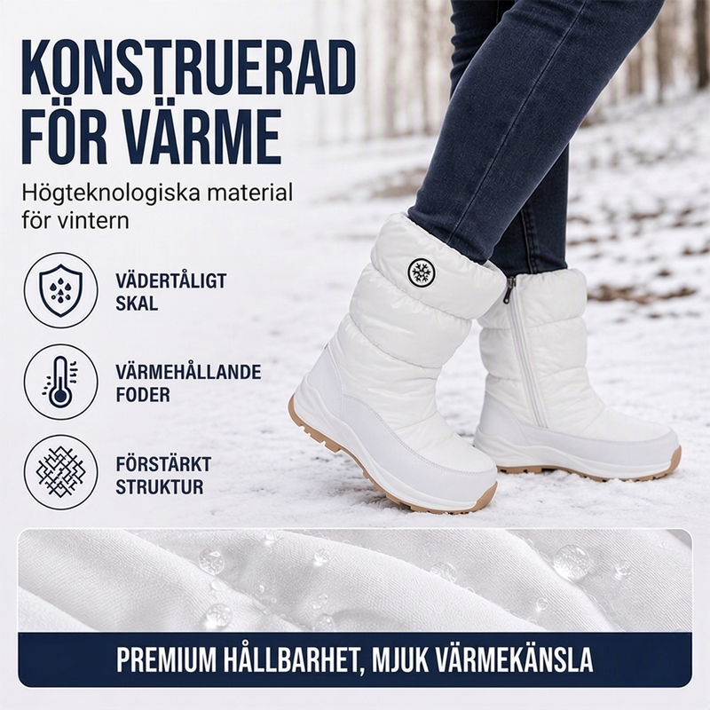 👢 Vinterkängor för kvinnor – halvlånga, halkfria snökängor, varma och bekväma för kalla vinterdagar, nu till halva priset! ✨