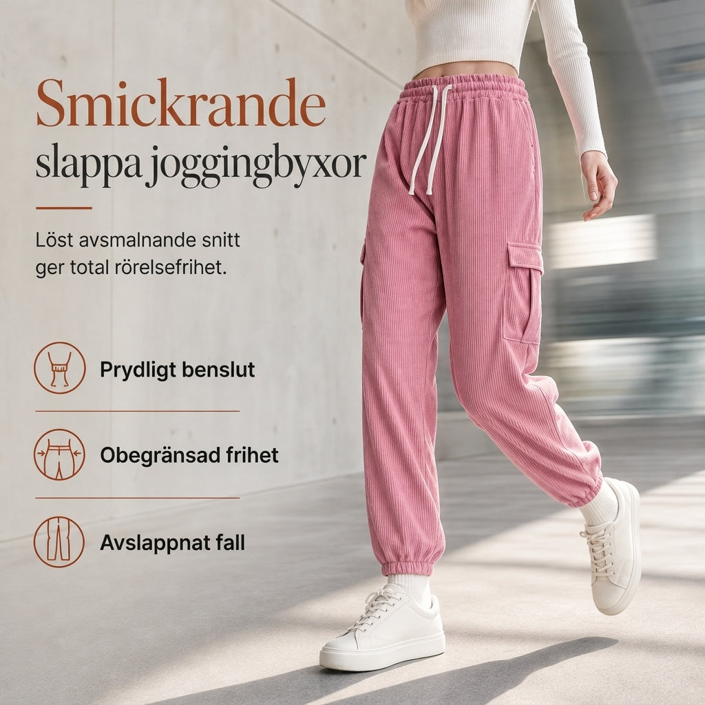🖤Black Friday – Förhandstillgång: 50 % Rabatt 👖 Avslappnade byxor i manchester för kvinnor – mjuka, bekväma och mångsidiga, perfekta för vardag och höst. ✨