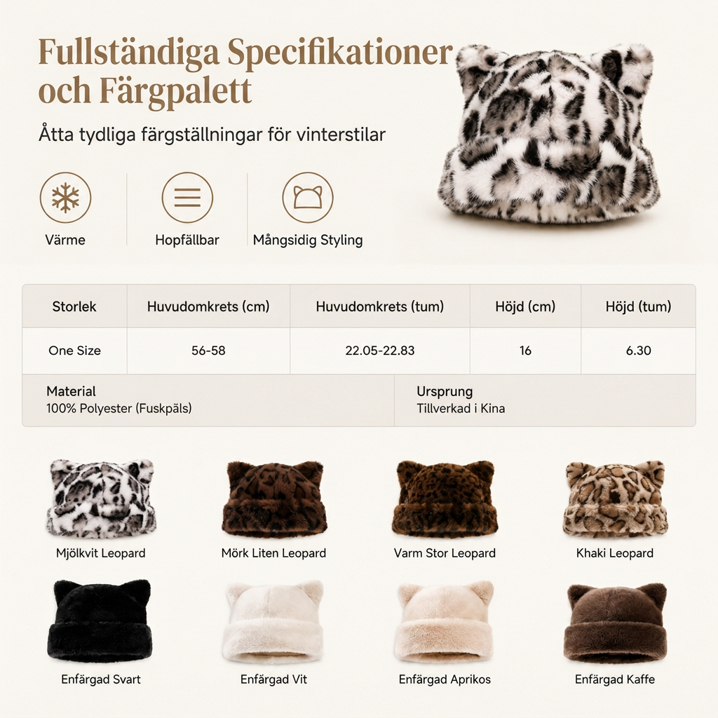 🖤Black Friday – Förhandstillgång: 50 % Rabatt🖤Kvinnig fluffig froskmössa av minkimitation med söta björnöron, varm vintermössa för kallt väder 🐱🧢