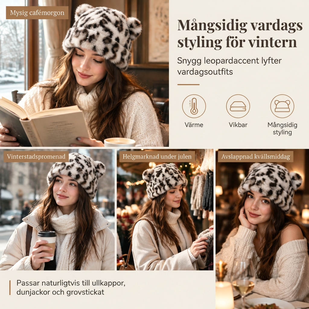 🖤Black Friday – Förhandstillgång: 50 % Rabatt🖤Kvinnig fluffig froskmössa av minkimitation med söta björnöron, varm vintermössa för kallt väder 🐱🧢