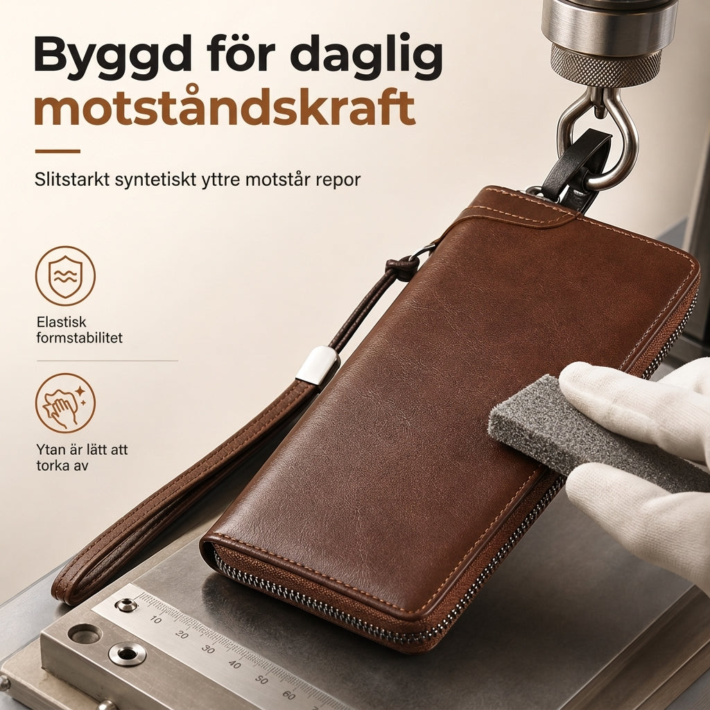 ✨Begränsat antal, missa inte detta!🎉Herrplånbok med dragkedja, stor kapacitet, multifunktionell, kortfack, fickfodral