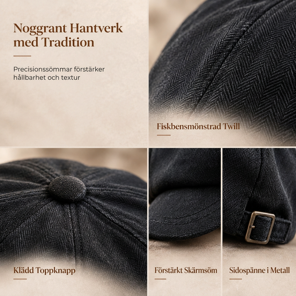 🖤Black Friday – Förhandstillgång: 50 % Rabatt🧢 Vintage brittisk stil tidningspojkekeps för män och kvinnor, klassisk avslappnad flat cap, åttakantig basker