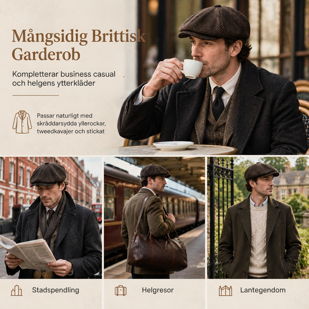 🖤Black Friday – Förhandstillgång: 50 % Rabatt🧢 Vintage brittisk stil tidningspojkekeps för män och kvinnor, klassisk avslappnad flat cap, åttakantig basker