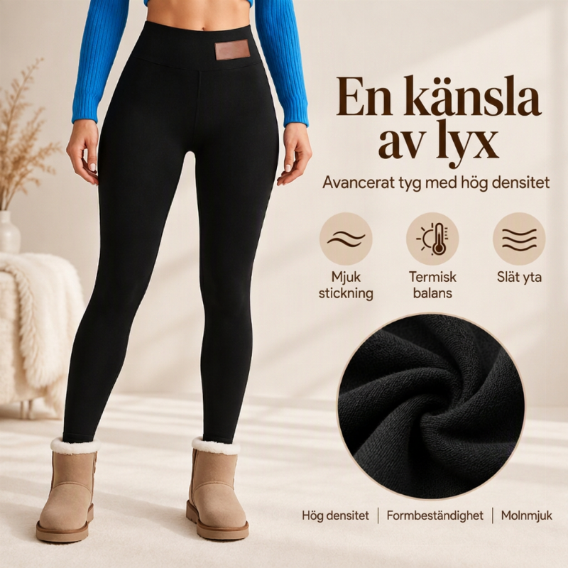 🔥Hög midja & värme, perfekt för höst/vinter – termobyxor för damer med hög midja ✨