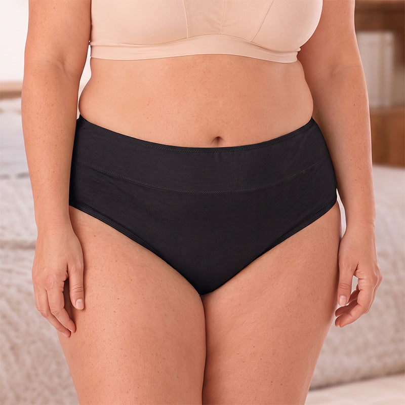 🌸 3-pack Bekväma menstruationstrosor (Plus size) – Andas, formar & skyddar mot läckage