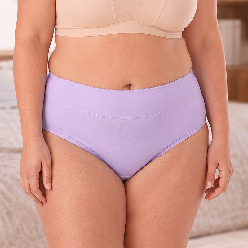🌸 3-pack Bekväma menstruationstrosor (Plus size) – Andas, formar & skyddar mot läckage