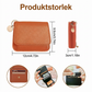 💕RFID-skyddad kortplånbok för kvinnor, mini kortfodral med nyckelring, myntficka och ID-fönster👛