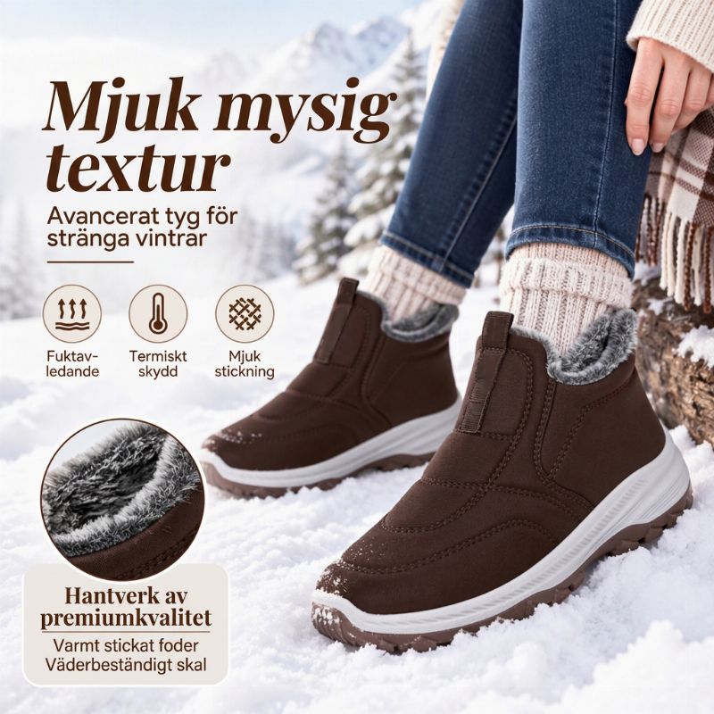 Vintervarma, halkfria, slit-skor för unisex