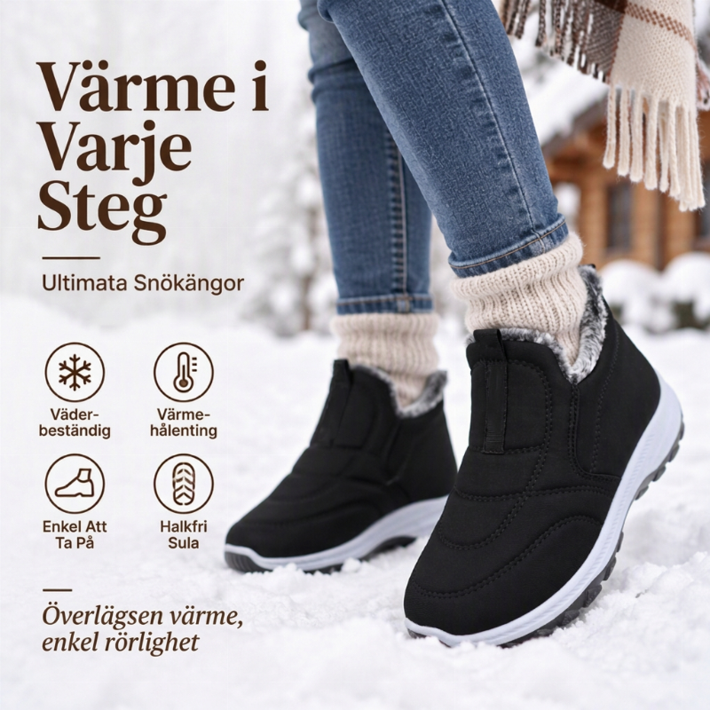 Vintervarma, halkfria, slit-skor för unisex