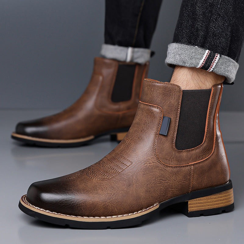 Tidlösa Herr Chelsea Boots – Enkel Påtagning, Robust & Mjuk Yta