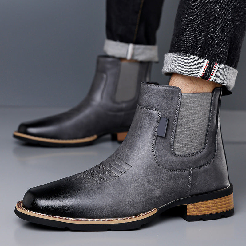 Tidlösa Herr Chelsea Boots – Enkel Påtagning, Robust & Mjuk Yta