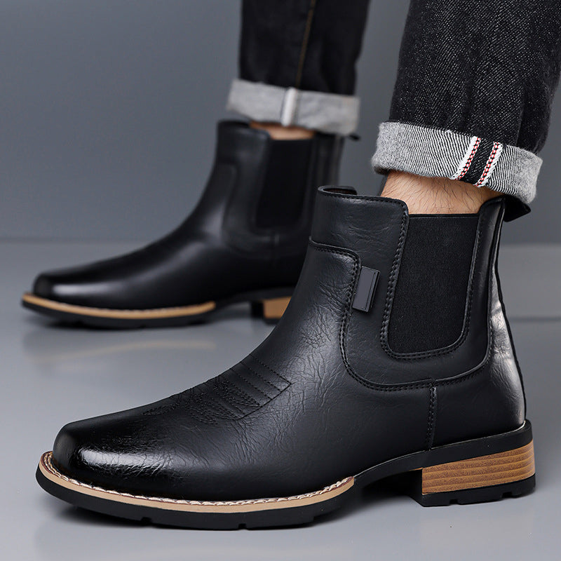 Tidlösa Herr Chelsea Boots – Enkel Påtagning, Robust & Mjuk Yta