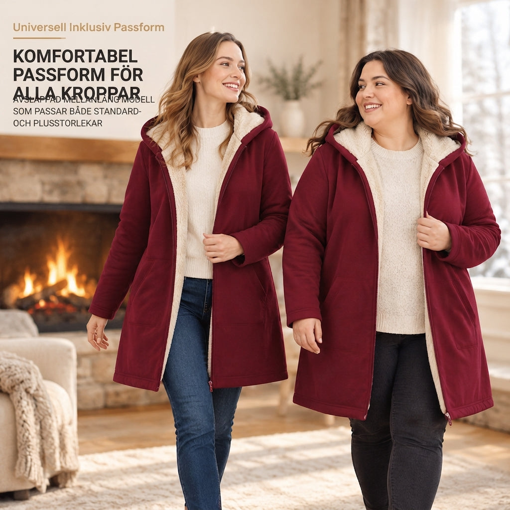 Nyhet✨ ❄️ Bekväm jacka med sidofickor och dragkedja – perfekt för höst och vinter