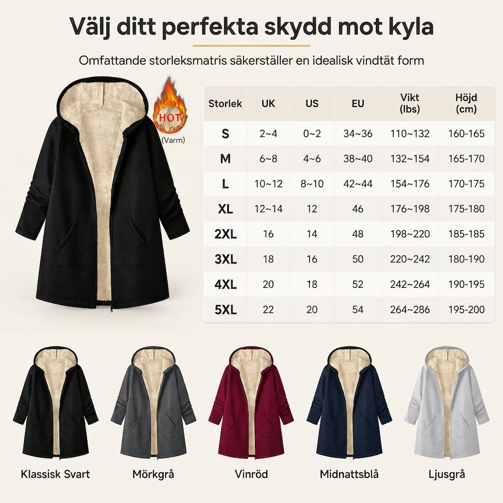 Nyhet✨ ❄️ Bekväm jacka med sidofickor och dragkedja – perfekt för höst och vinter