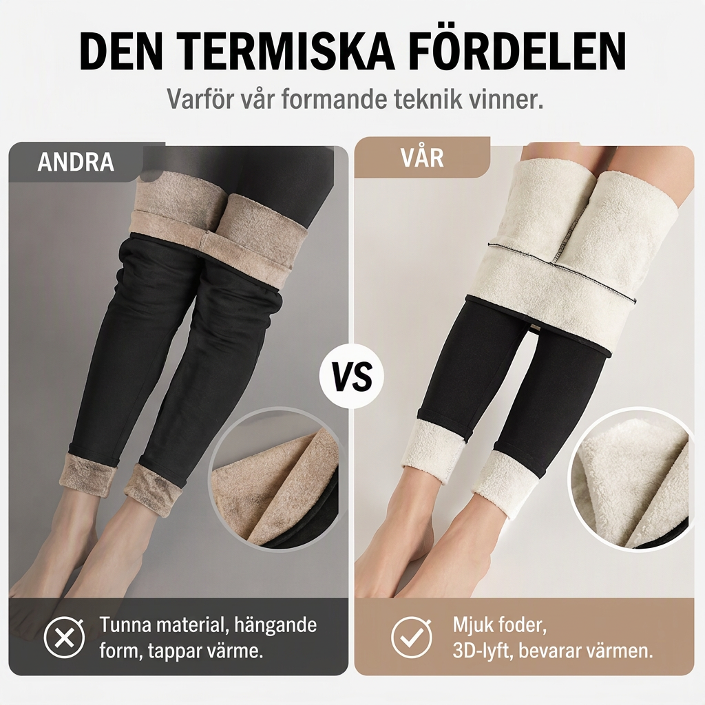 ⏰ Nedräkningen har börjat – 50 % rabatt endast i ytterligare 3 dagar! Värmande yogabyxor med hög midja för damer