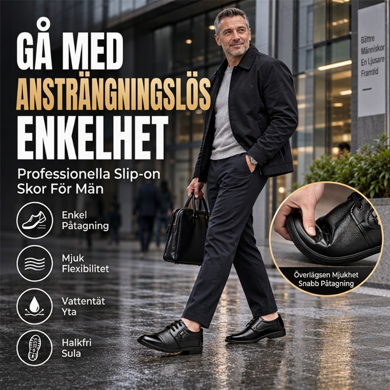 Företagsskor för män i PU-läder