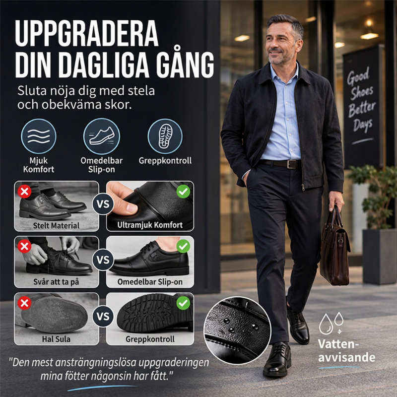 Företagsskor för män i PU-läder
