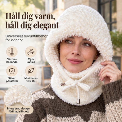 Varm stickad balaklava för utomhusbruk för kvinnor