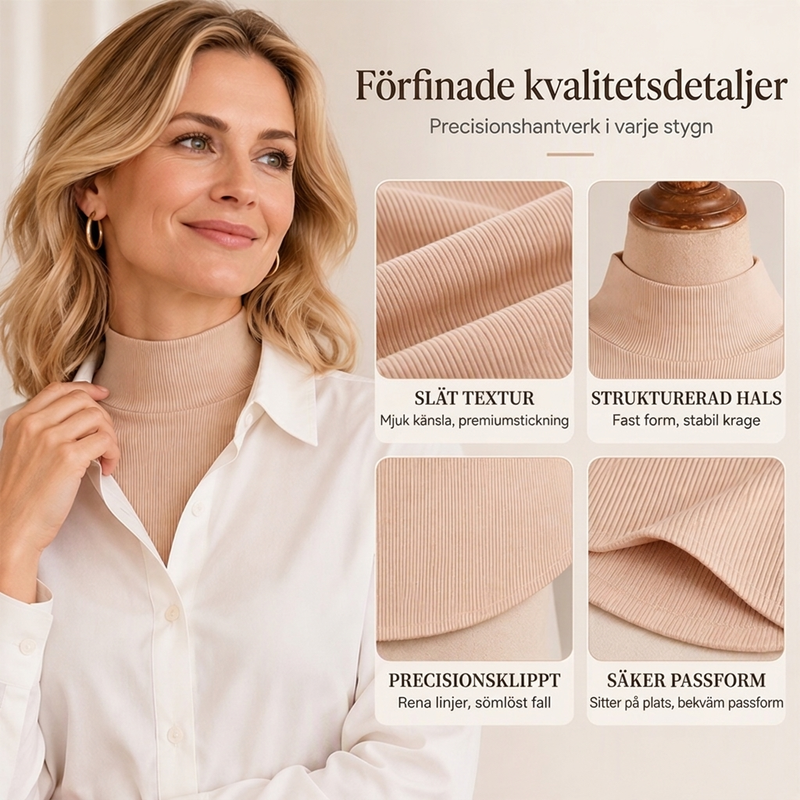 🎉Köp en få en gratis |🎁Mångsidig falsk krage i ribbstickat för kvinnor丨Mångsidigt丨Resor丨Värme✅️