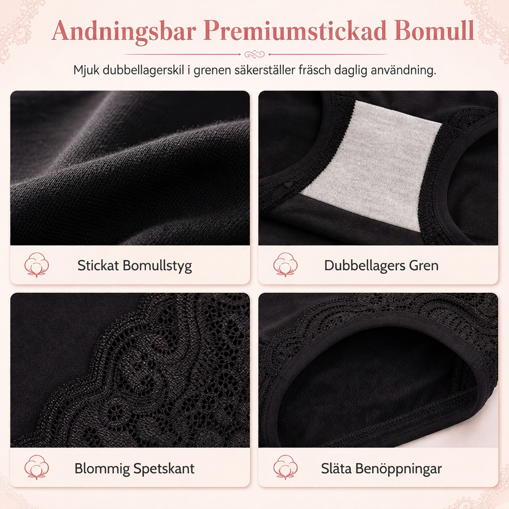 Dammklänning i bomull med hög midja och vid passform, passar kvinnor i medelåldern och äldre