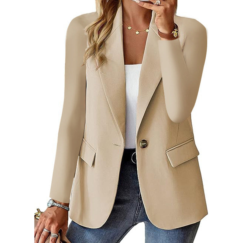 🎉【Perfekt present】🎉 Elegant damkavaj för hösten