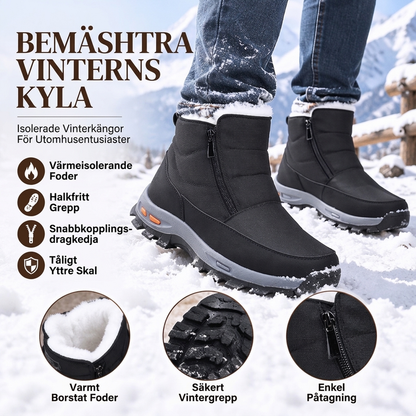 ❄️Vinterkängor för män, mjuka och varma, halkfria och vattentäta