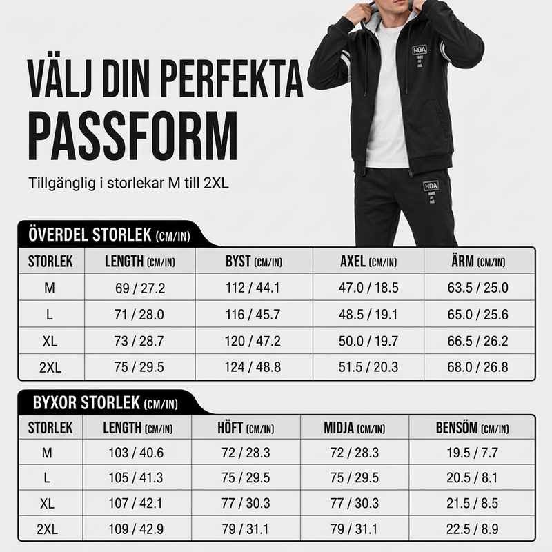 💋Njut av en 30-dagars problemfri returpolicy!✅️Set med tjockare huvtröja och byxor för herrar