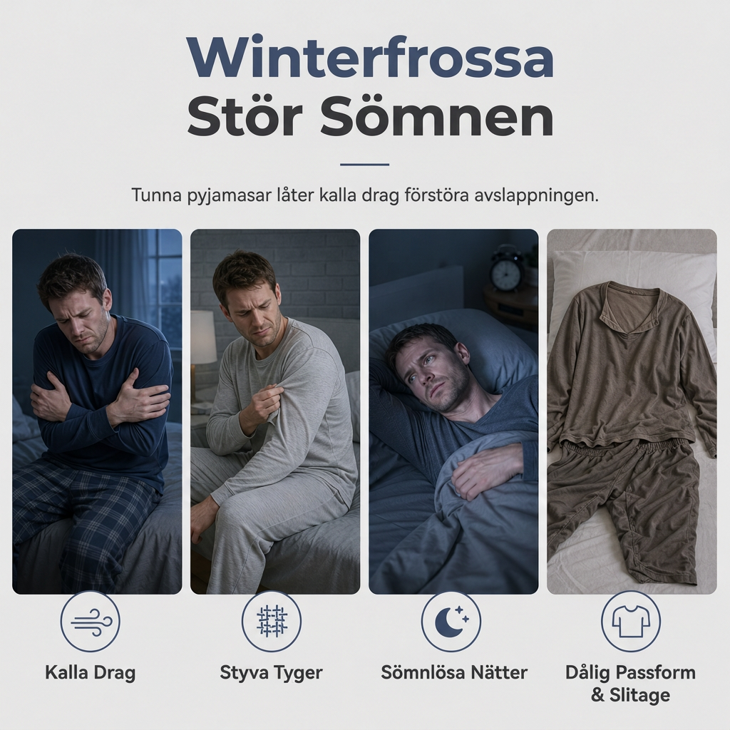 🚚 Fri frakt på just den här produkten!  Mjuk plyschstickad loungetröja och pyjamas för män med rundhalsad tröja i enfärgad design och rutiga byxor