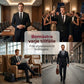 🤵 50% RABATT NU! 💼 Herr Tvådelad Kostym i Modern Passform – Andningsbar, Skrynkelfri & Professionell Stil ✨